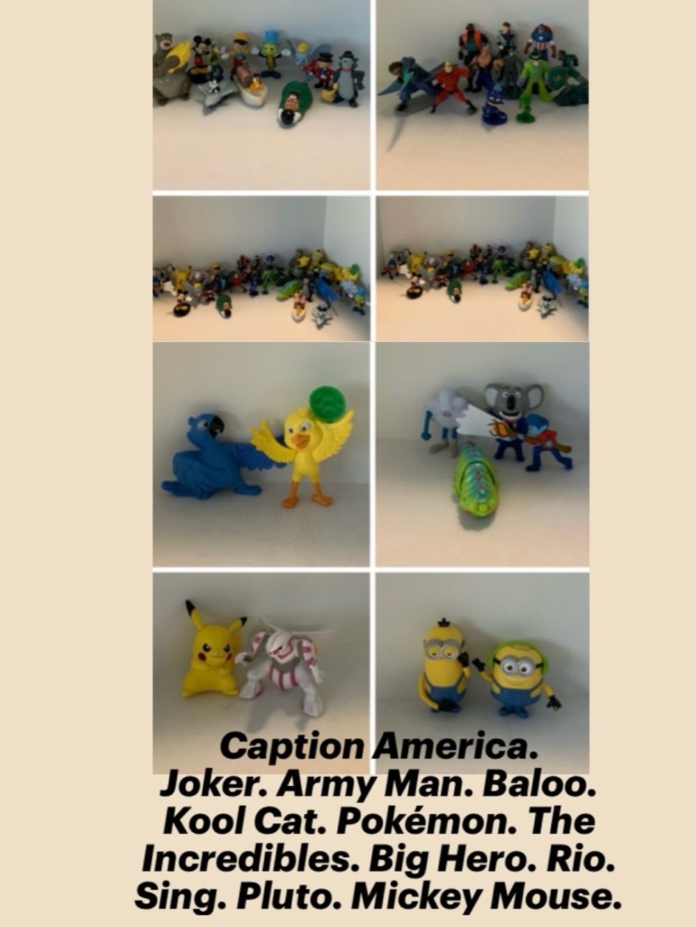 Assorted Disney Toy Characters